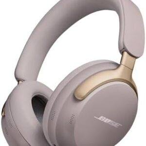 Bose QuietComfort Ultra Wireless Noise Cancelling Headphones with Spatial Audio, Over-the-Ear Headphones with Mic, Up to 24 Hours of Battery Life, Sandstone - Limited Edition