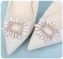 Xerling 1 Pair Black Bow Shoe Clips Detachable Bow Tie Bowknot Shoe Buckle Clips Wedding Shoe Crystal Decoration Charms Women Rhinestone Shoe Accessories