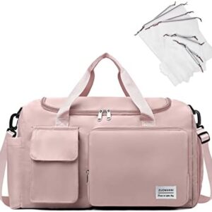 NPBAG Women Travel Duffel Bag, Large Expandable Weekender Carry-on Tote, Gym Workout Bag, Overnight Bag, Mommy Hospital Bag for Labor and Delivery