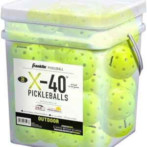 Franklin Sports Outdoor Pickleballs - X-40 Pickleball Balls - USA Pickleball (USAPA) Approved - Official US Open Ball