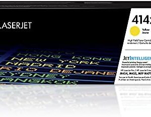 HP 414X Yellow High-yield Toner Cartridge | Works with HP Color LaserJet Enterprise M455dn, MFP M480f; HP Color LaserJet Pro M454 Series, HP Color LaserJet Pro MFP M479 Series | W2022X