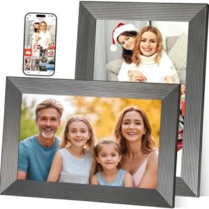 FRAMEO 10.1 Inch WiFi Digital Picture Frame,1280x800 HD,Touch Screen,Picture Frame with Built-in 32GB Memory,Auto-Rotate,Wall Mountable,Share Photos/Videos Instantly from Anywhere
